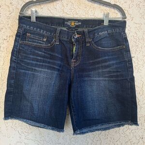 Lucky Brand Women's Dark Blue Jean Shorts size 4 / 27
